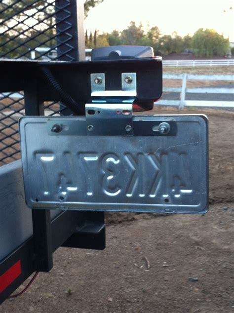 trailer license plate bracket metal|trailer license plate frame.